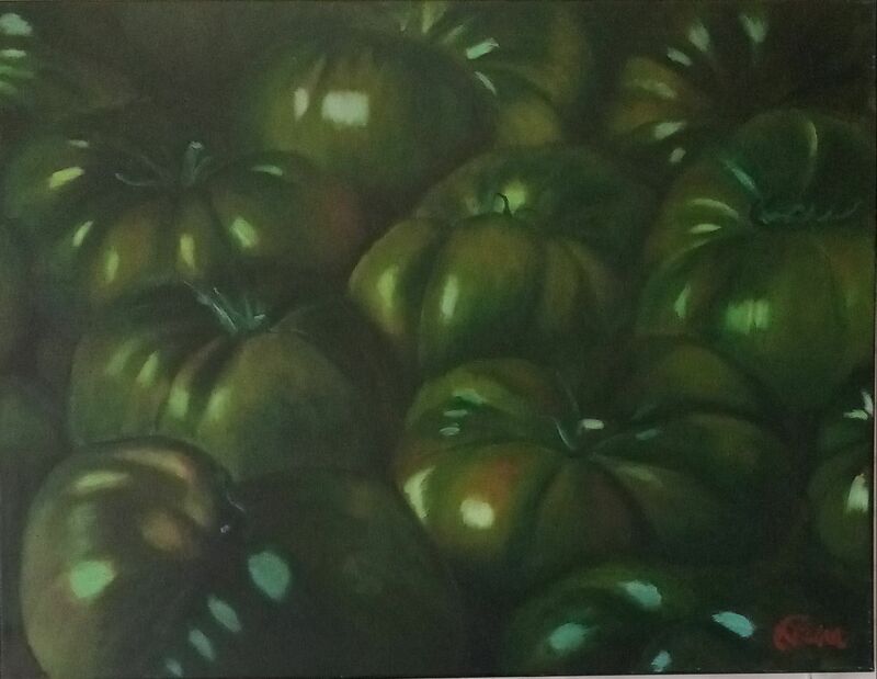 Tomates ras - a Paint by Carmen Luna Lopez