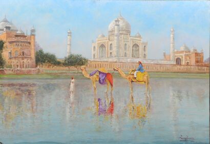 Taj Mahal fantasy  - a Paint Artowrk by Mila Román 