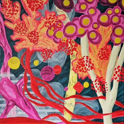 Diverse forest world - A Paint Artwork by Natallia Paliashuk