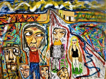 el bandoneonista - a Paint Artowrk by guillermo casalaga