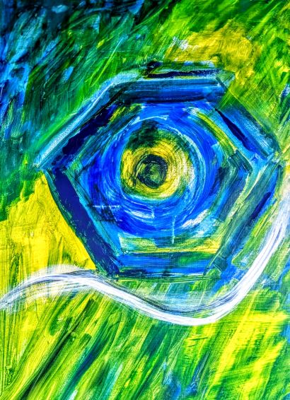 AI is watching you  - a Paintings Artwork by Riccardo  Aleandri 