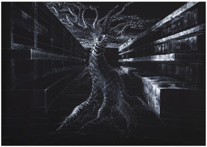 KOLBENSPACE 10 - a Paint Artowrk by Terezie Kusbach Kolářová