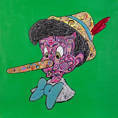 The hyperactive Pinocchio - a Paint Artowrk by Angelina Emme