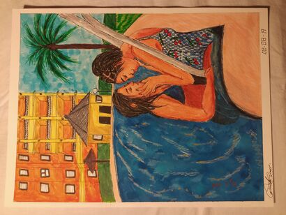 Amor de verano - A Paint Artwork by Carmela Vázquez