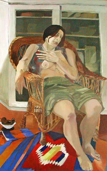 I ricci di Maria Gabriela - A Paint Artwork by paolo cazzella o della joie de vivre