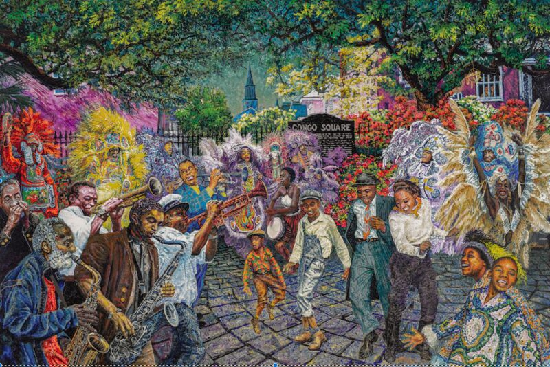 Congo Square Birthplace of American Music - a Paint by Chuck