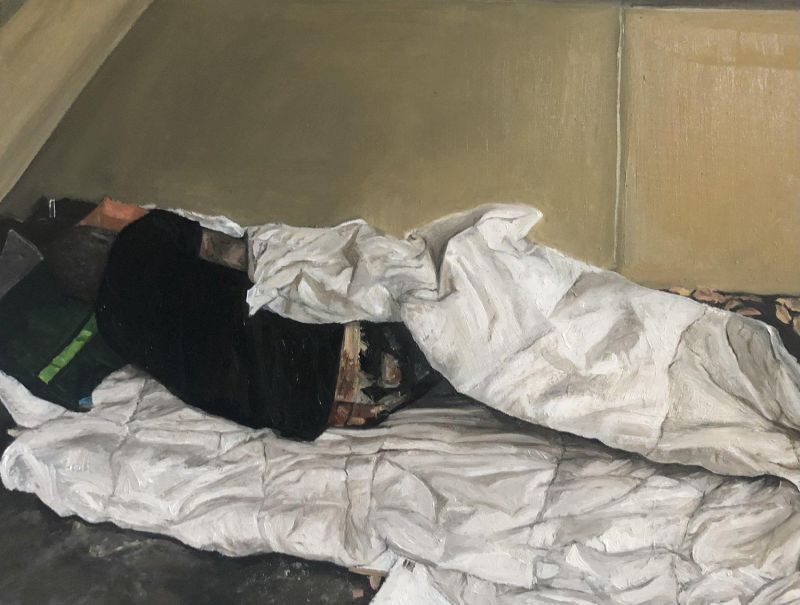 Taking cover - a Paintings by Caitlin Reilly