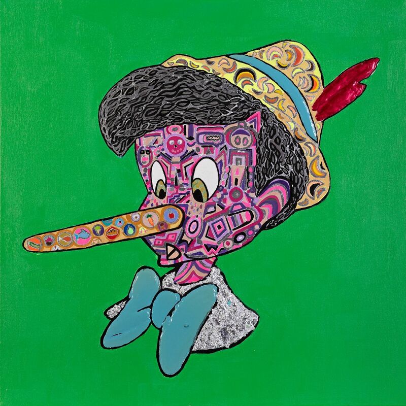 The hyperactive Pinocchio - a Paint by Angelina Emme