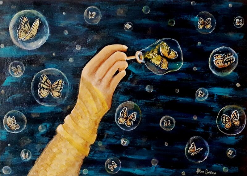 Metamorfose Dourada - a Paint by Aline Barroso