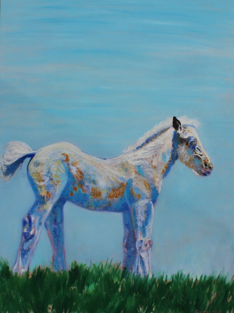 Wild Mustang Colt - a Paint by eleanor guerrero