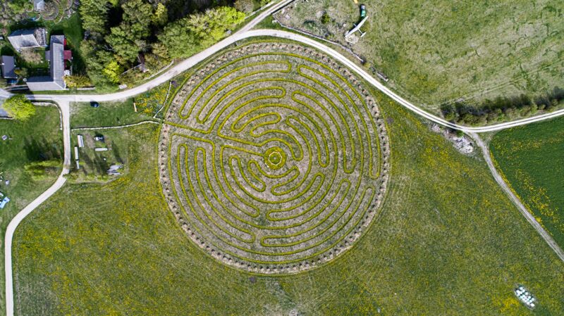 Labyrinth - a Land Art by Indrek Nõgu