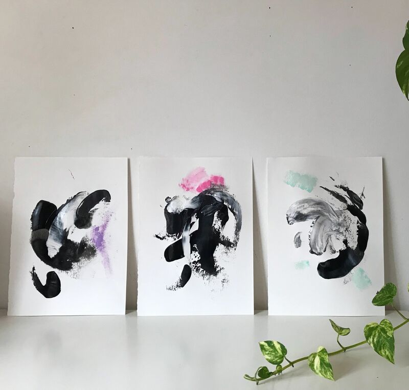 The black series - a Paintings by URa
