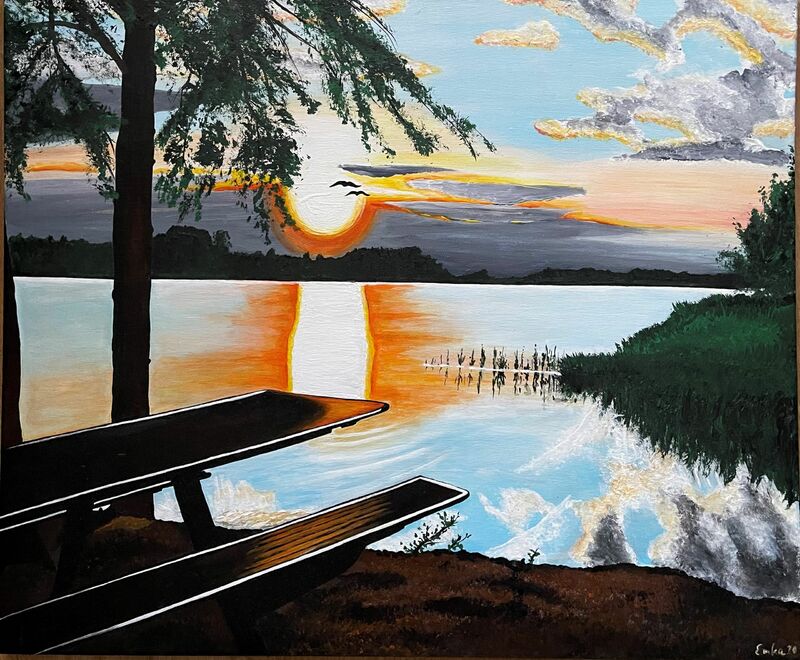 Sunset in Finland - a Paint by Emka