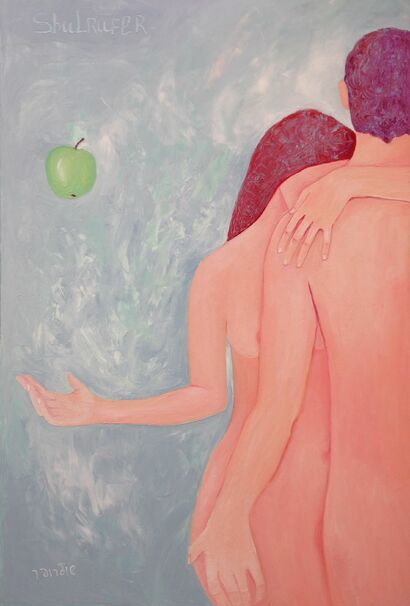 Adam and Eve - A Paint Artwork by Janna Shulrufer