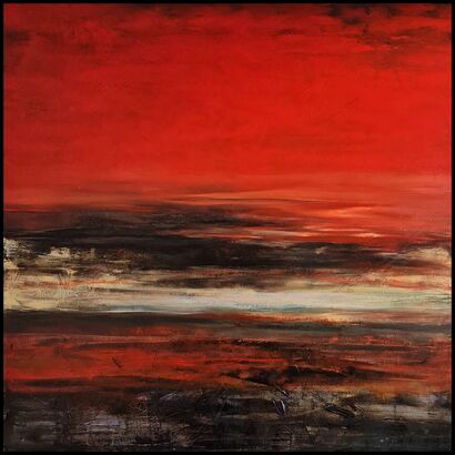 My sunset sky - A Paint Artwork by anamaria cepoi