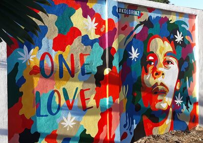 One love - a Urban Art Artowrk by Nitish  Chendrapaty-Appadoo 