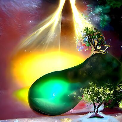 Ode to the Olive Tree: Metamprphosis 1 - a Digital Art Artowrk by Aliki Peterson