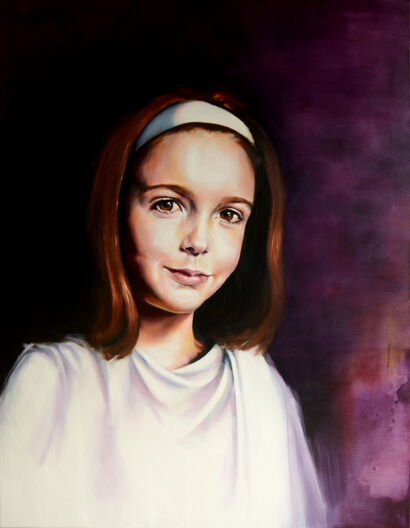 Portrait of a Girl - A Paint Artwork by R Palesca