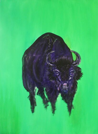Buffalo Dreams - a Paint Artowrk by eleanor guerrero