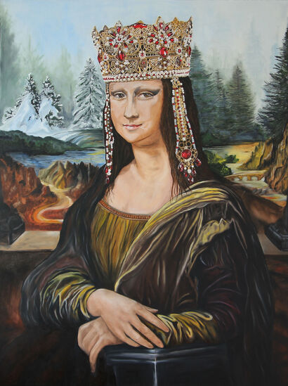 MONNA LISA ALLA RUSSA - a Paint Artowrk by Julia Vannetti 