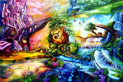 Il giardino del tempo - a Paint Artowrk by Valentina Toscano
