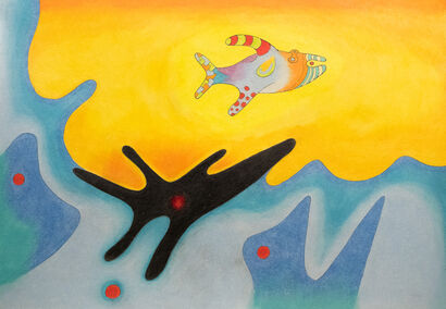 Il Pesce Volante - A Paint Artwork by Adriano Max
