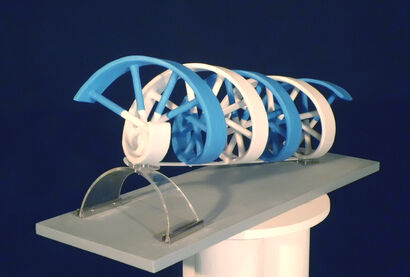 DNA 2 Bianca e azzurra - a Sculpture & Installation Artowrk by Gian