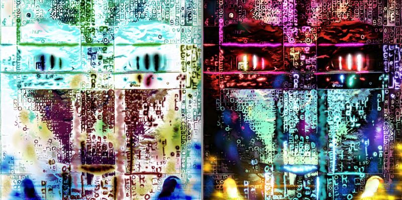 The Forthcoming Mona Lisa (diptych) - a Digital Art by Sergio Cesario