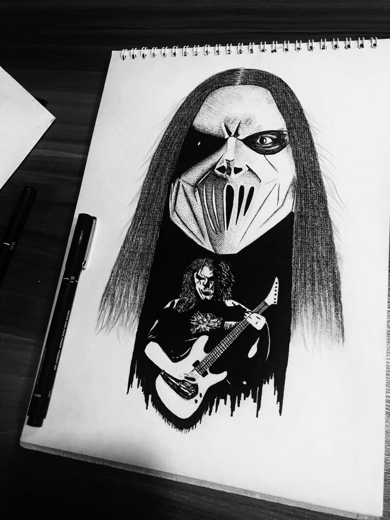 slipknot - a Paintings by shayan baghshahy