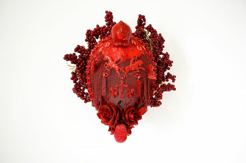 RedRum mask - a Sculpture & Installation by Sasha Zaitseva