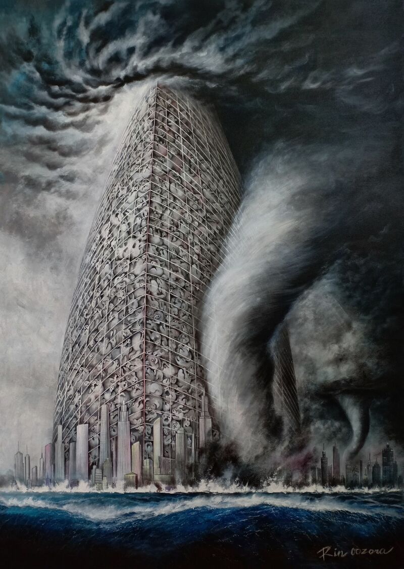 The modern tower of Babel 4 - a Paint by Rin Oozora