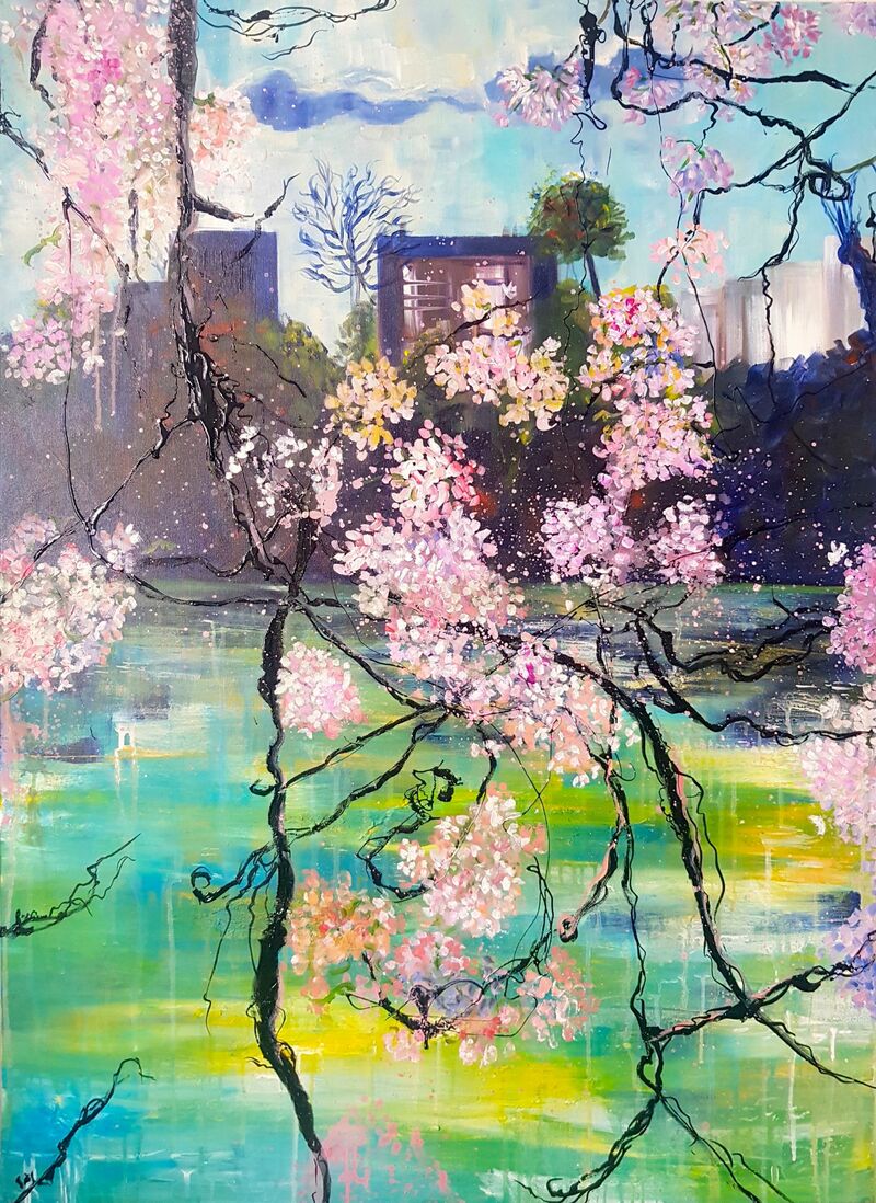 Cherry View - a Paint by Linda BACHAMMAR