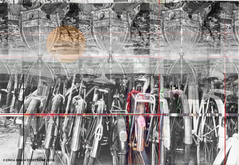 Serie Agglomerati Urbani_ Biciclette  - a Digital Art by Erica Briani Pereyra De Leon