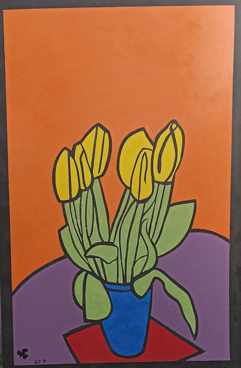tulips - a Paint by Aitcheff