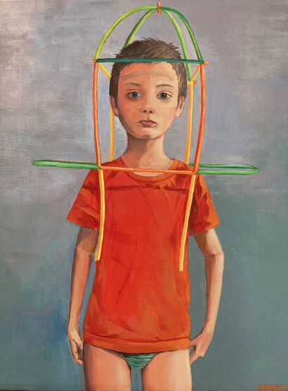 portrait of a boy 3 - A Paint Artwork by Krispek