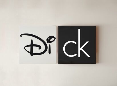 DI_CK ONE (2 boards) - A Paint Artwork by Joseph Rossi