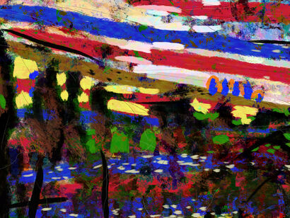Landschaft - a Digital Art Artowrk by BAK FRIEDERIKE