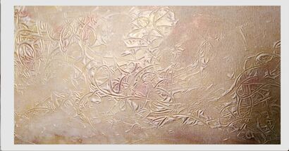 Blossom in Gold  - a Paint Artowrk by Sveva  Altea 