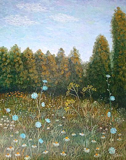 Edge of the Forest - a Paint Artowrk by Tanya Belaya