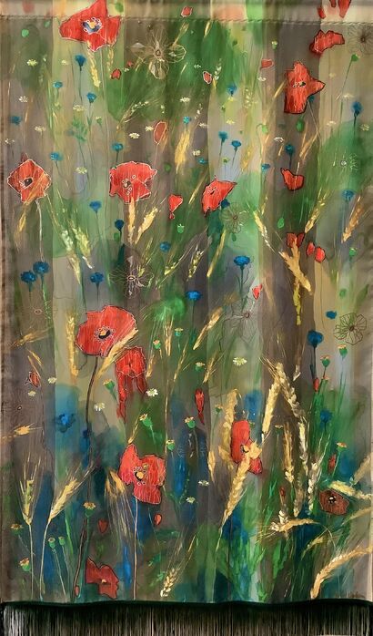 Poppies of France - A Paint Artwork by Elenartkoss