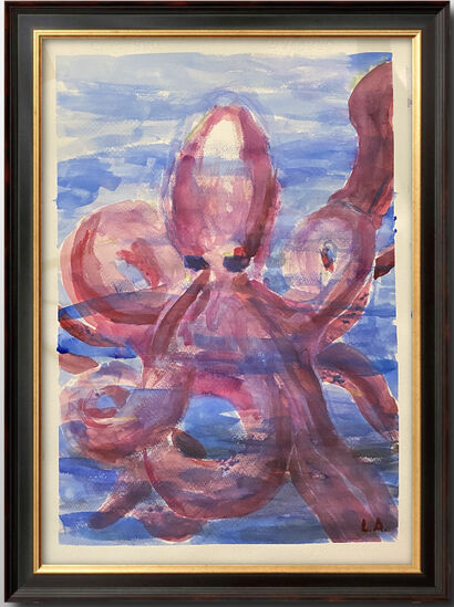 Octopus I - A Paint Artwork by lucia Amada