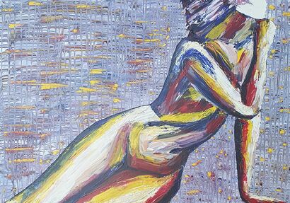 Naked Nerves IV. Look In Future. - a Paint Artowrk by Viktoriya Tudoran-Opanasenko