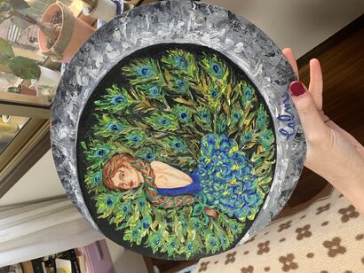 Peacock girl  - A Paint Artwork by carmex 