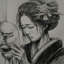 Triste Masque - a Paint Artowrk by Rudy Theunis