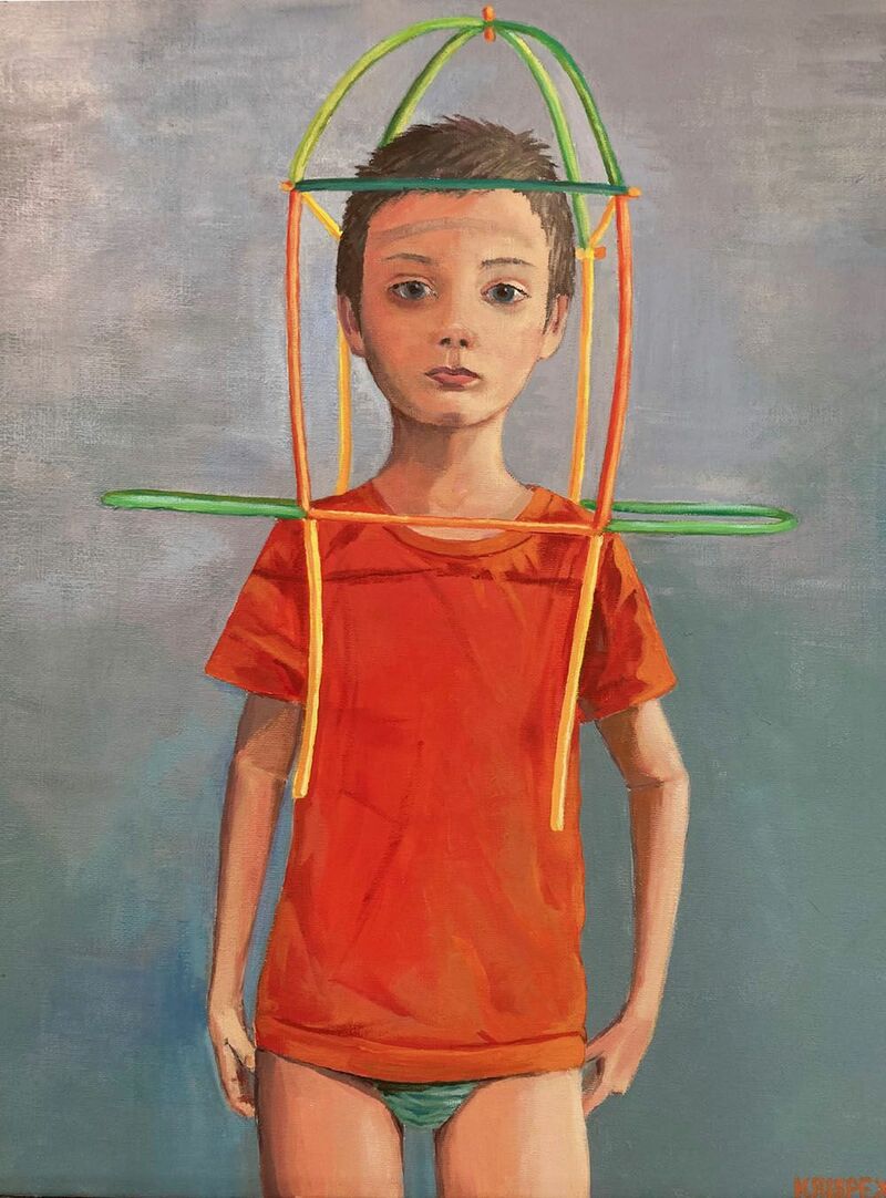 portrait of a boy 3 - a Paint by Krispek
