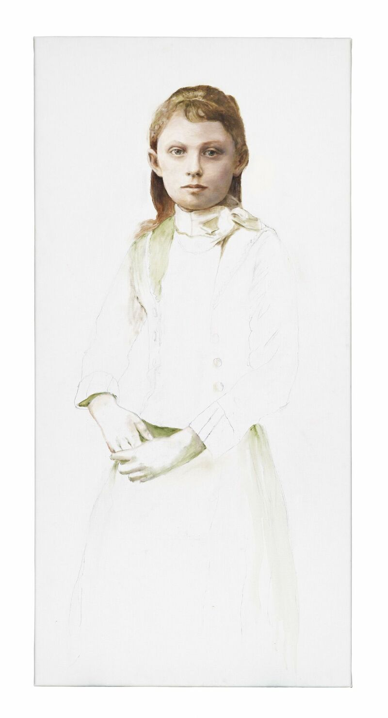 Girl in green - a Paint by Pia  Forsberg