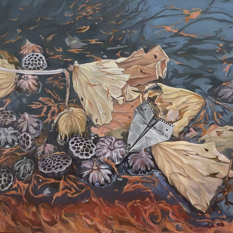 Plane of Hope - a Paintings by Guzel Min