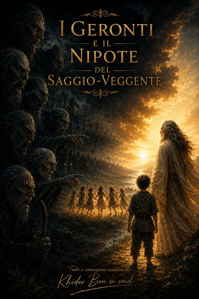 I Geronti e Il Nipote del Saggio-Veggente (presentazione breve dell'opera e alcuni detagli del progetto) - a Performance by Khiderotto Giacomo