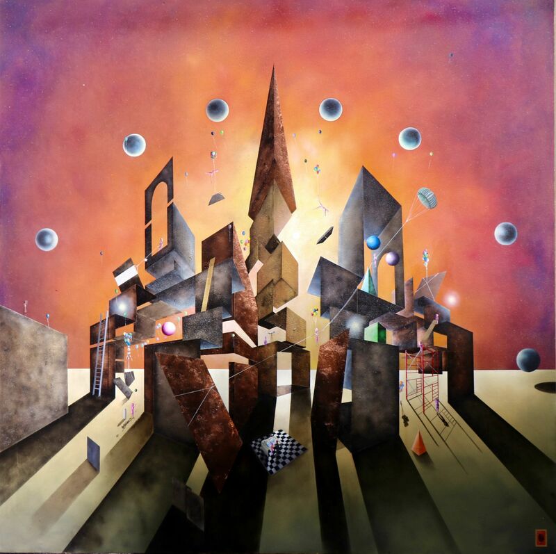 Tower Of Babel - a Paint by SANCHEZ- MEJORADA