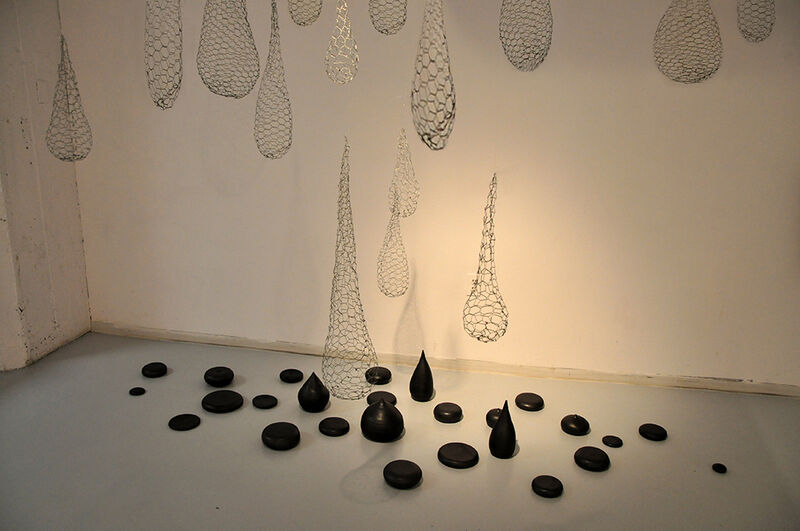 Dropping - a Sculpture & Installation by Muchuan Wang